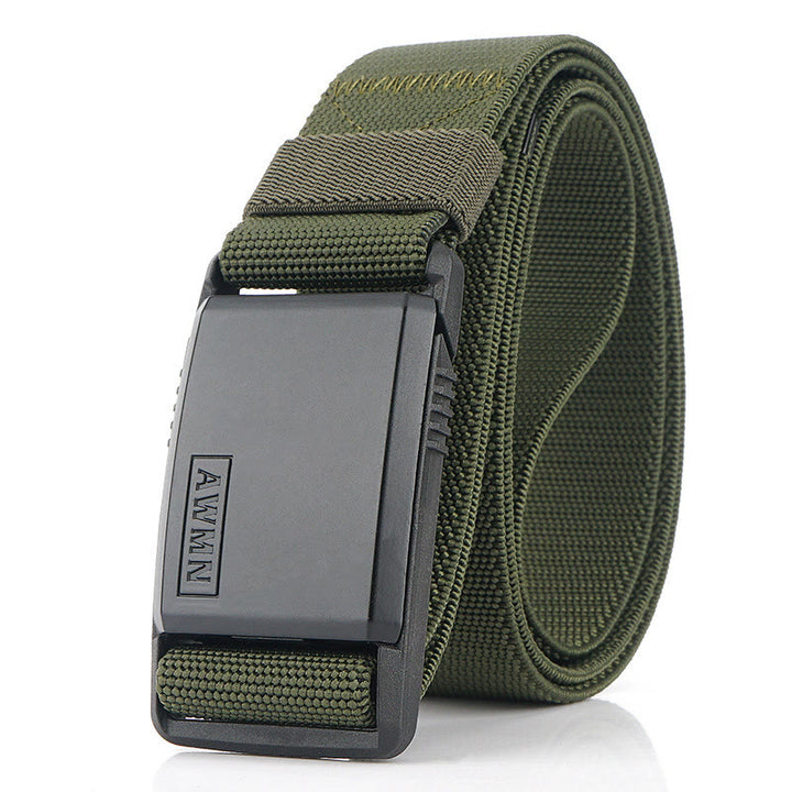 Cintura da uomo in nylon elasticizzato con fibbia magnetica