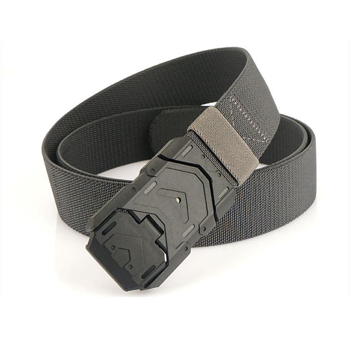Cintura elastica in nylon con fibbia magnetica a sgancio rapido da uomo
