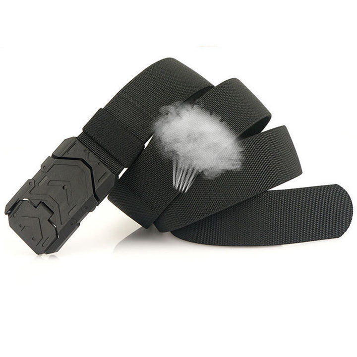 Cintura elastica in nylon con fibbia magnetica a sgancio rapido da uomo
