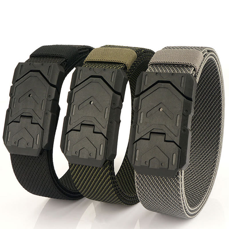 Cintura elastica in nylon con fibbia magnetica a sgancio rapido da uomo