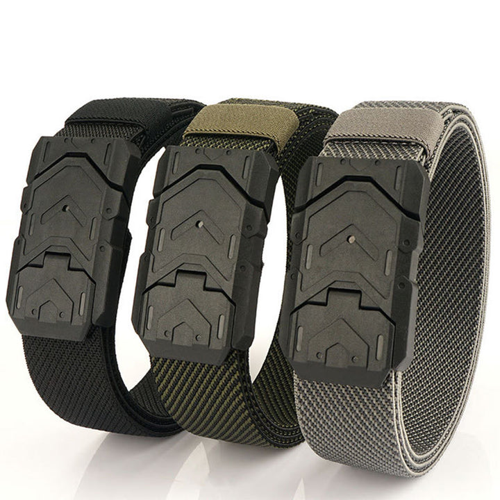 Cintura elastica in nylon con fibbia magnetica a sgancio rapido da uomo