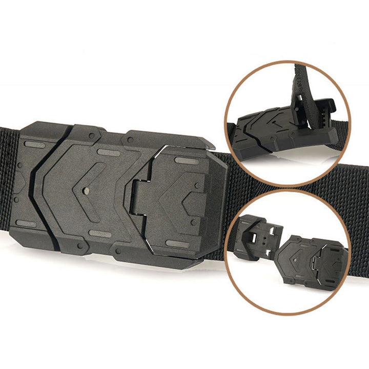 Cintura elastica in nylon con fibbia magnetica a sgancio rapido da uomo