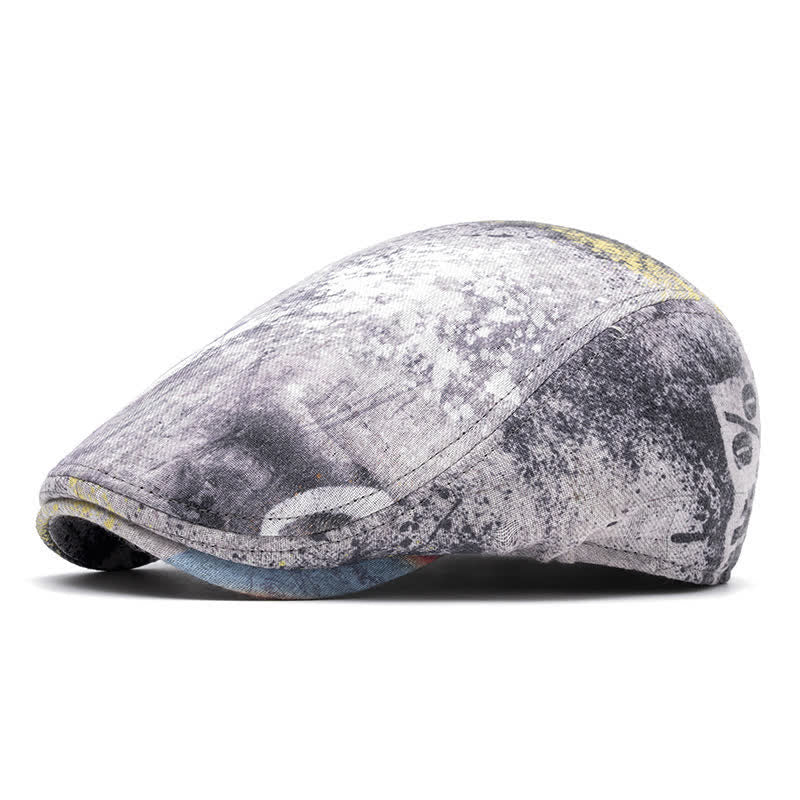 Cappello basco in cotone tinto a nodi con motivo graffiti - Stile n. 2 - Regolabile (22"-24") - image 9