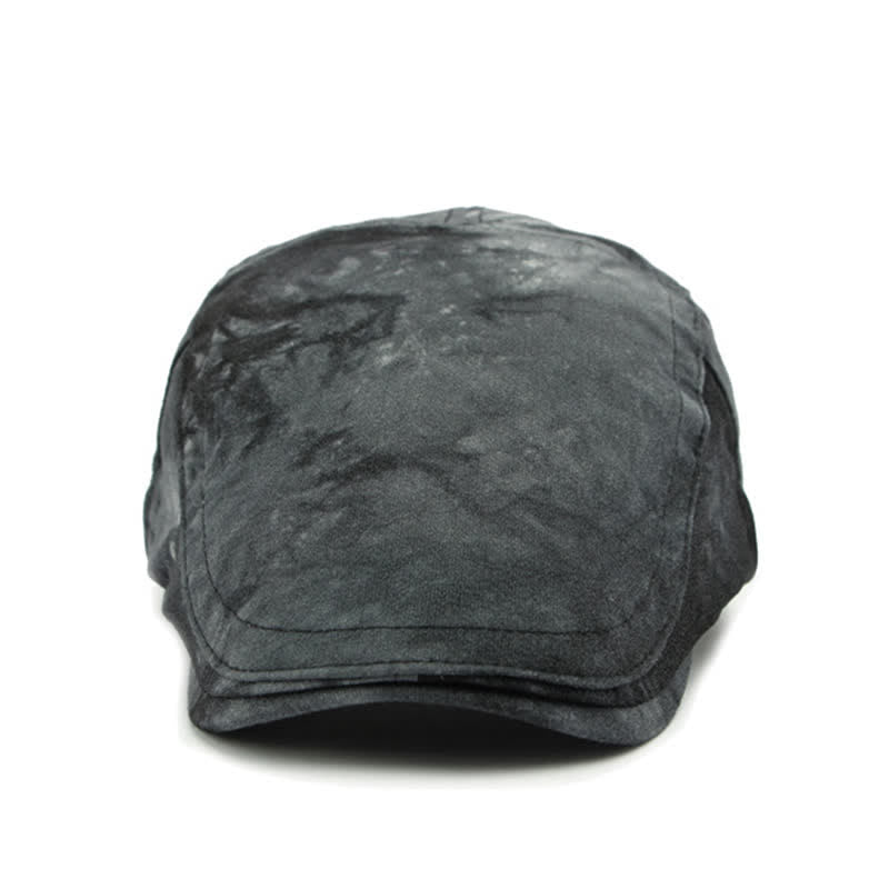 Cappello da giornalaio in cotone tinto in capo in stile vintage