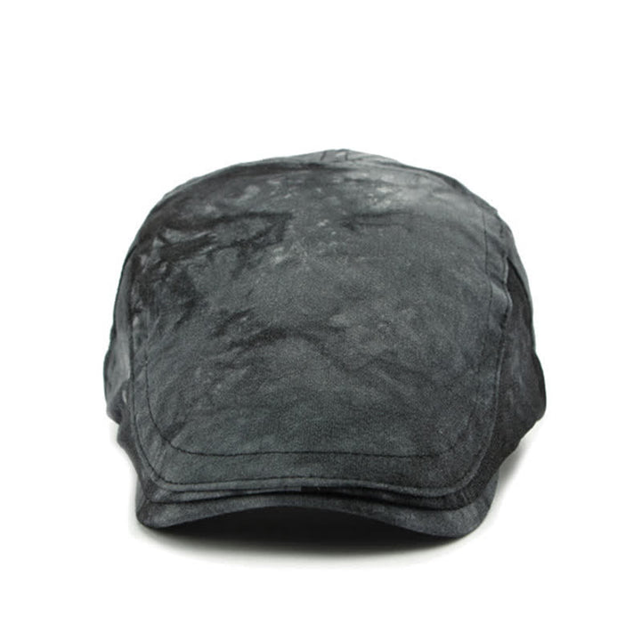 Cappello da giornalaio in cotone tinto in capo in stile vintage