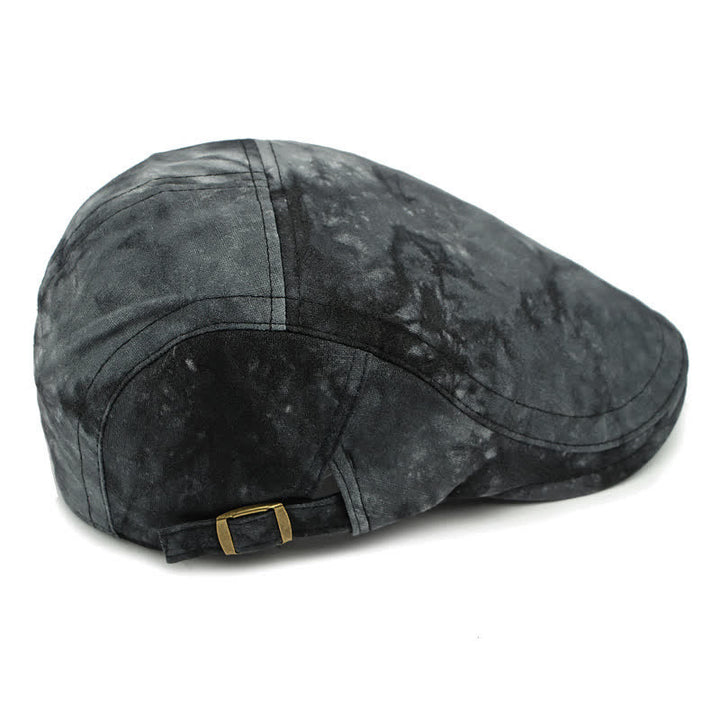 Cappello da giornalaio in cotone tinto in capo in stile vintage