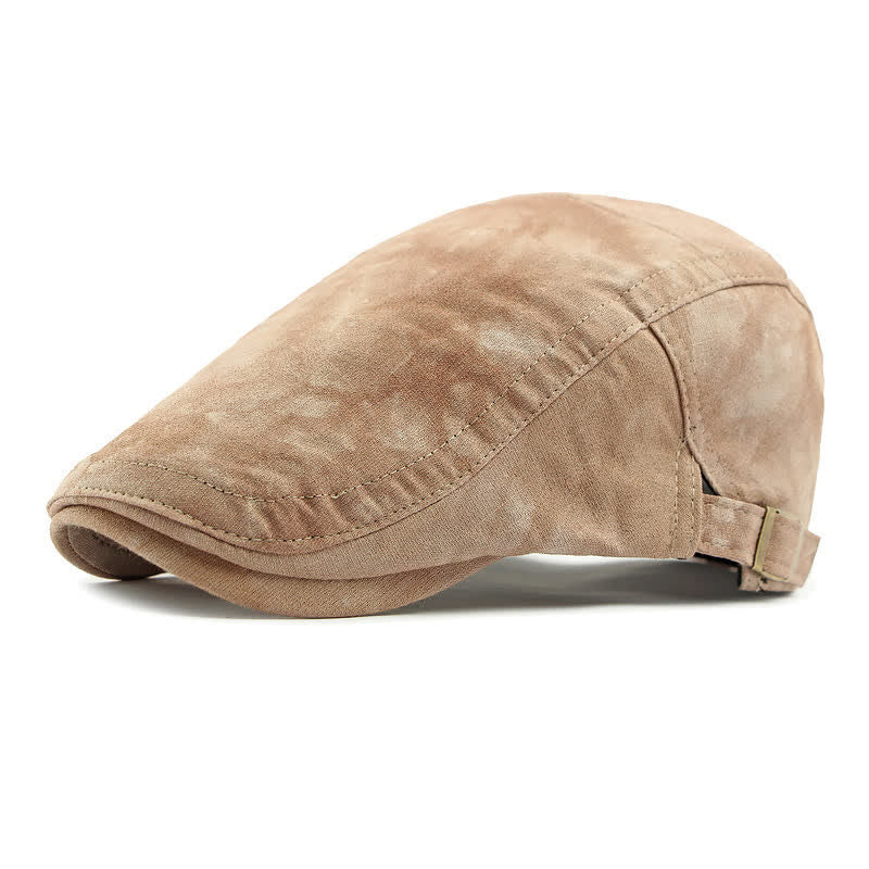Cappello da giornalaio in cotone tinto in capo in stile vintage