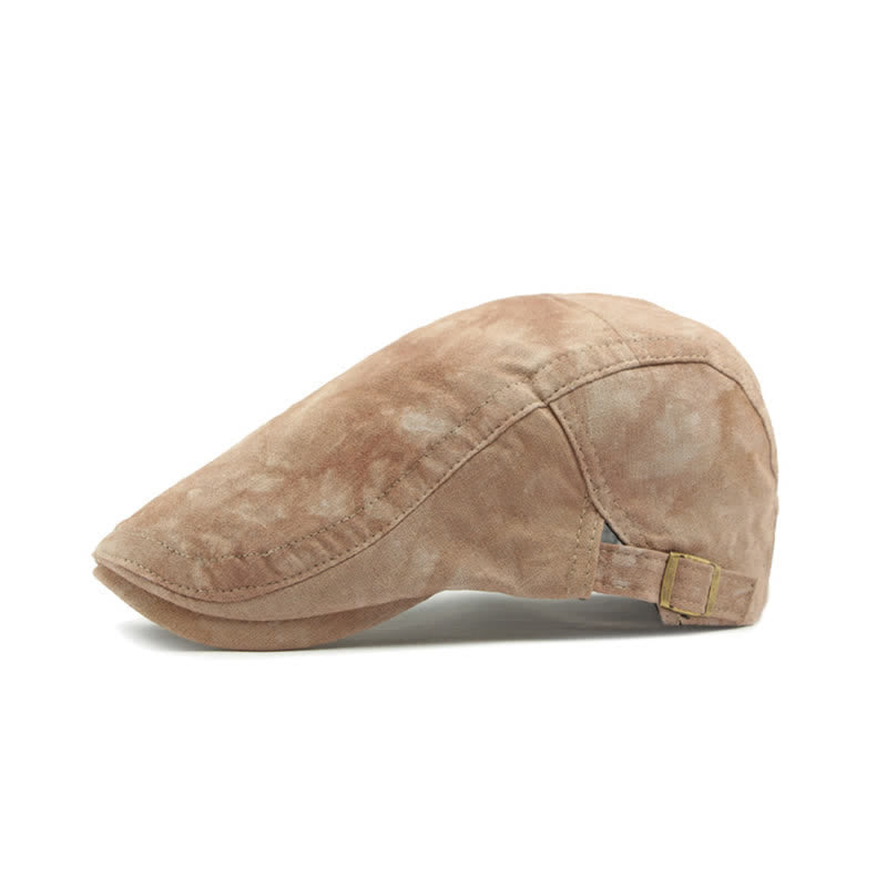 Cappello da giornalaio in cotone tinto in capo in stile vintage