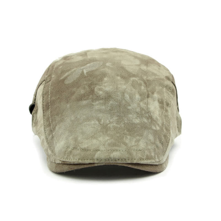 Cappello da giornalaio in cotone tinto in capo in stile vintage