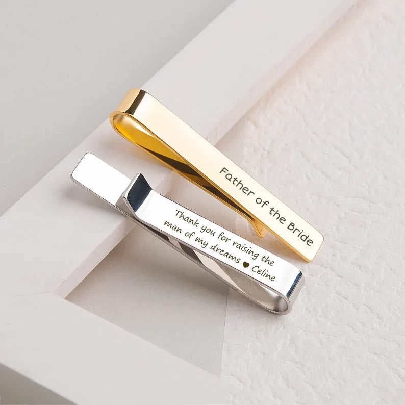 Personalizza il tuo testo per la barra della cravatta nuziale per cravatte - image 0