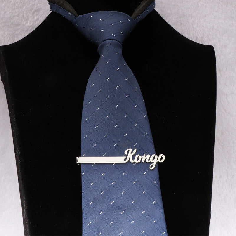 Personalizza il tuo nome per la barra della cravatta nuziale per abito - image 4