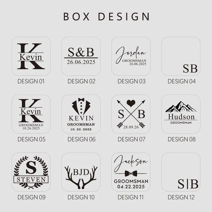 Personalizza i tuoi gemelli con barra per cravatta da matrimonio con testo per abbigliamento maschile - image 12