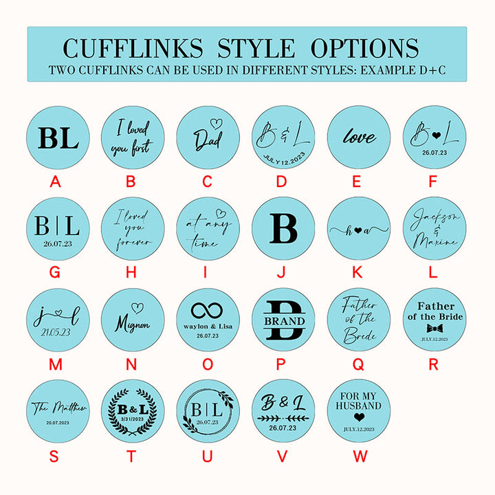 Personalizza i tuoi gemelli con barra per cravatta da matrimonio con testo per abbigliamento maschile - image 11
