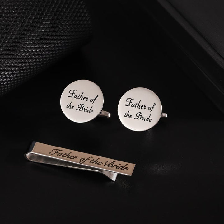 Set da 3 pezzi fermacravatta da sposo per abito da sposa - Padre della sposa - image 7