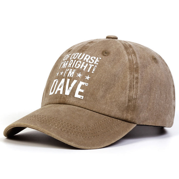 Cappellino da baseball regolabile "Certo che ho ragione"