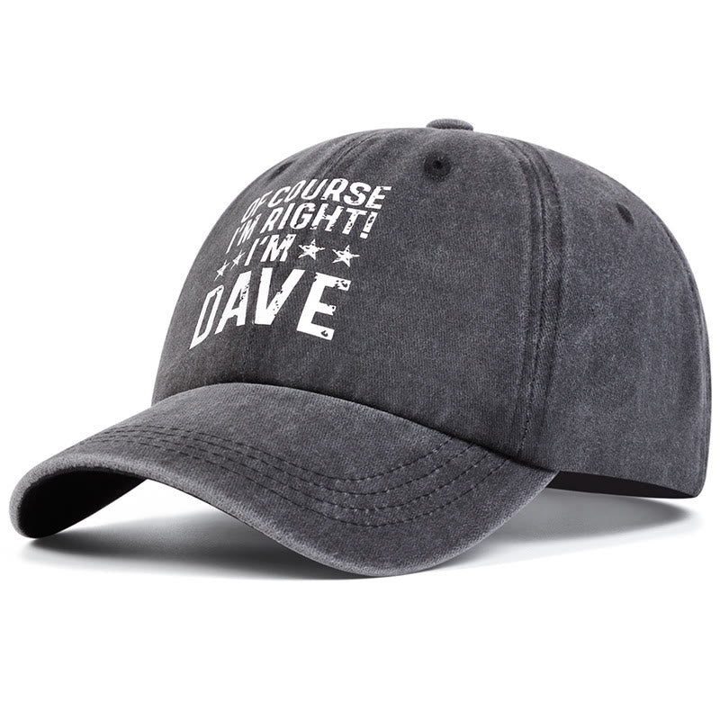 Cappellino da baseball regolabile "Certo che ho ragione"