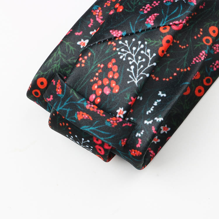 Cravatta da uomo con motivo floreale Forest Berry
