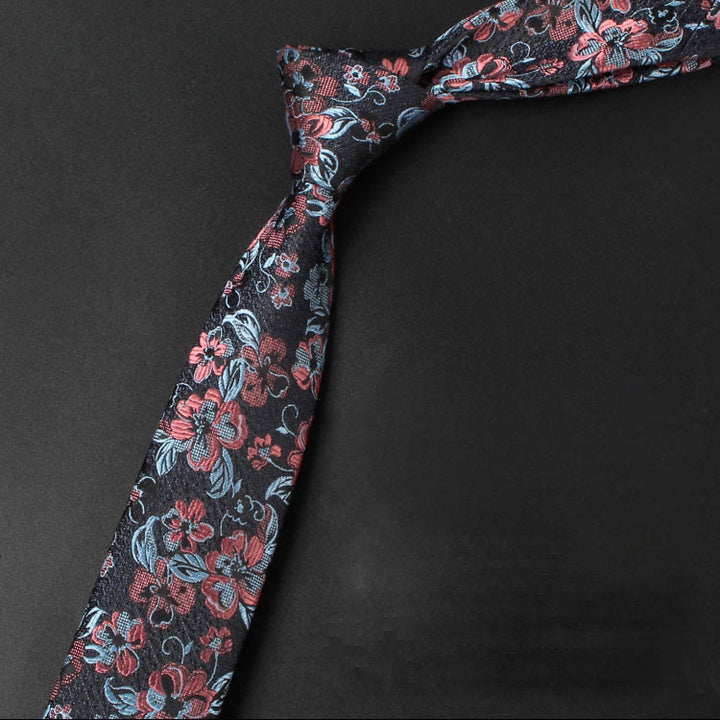 Cravatta da uomo con motivo tenero "Fiori che sbocciano" - Rosso - image 7