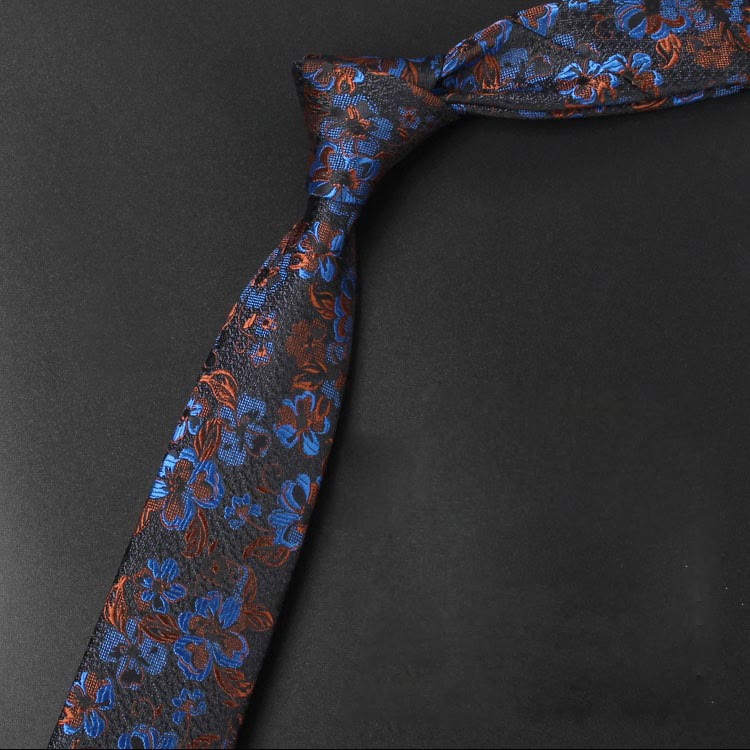 Cravatta da uomo con motivo tenero "Fiori che sbocciano" - Blu - image 6
