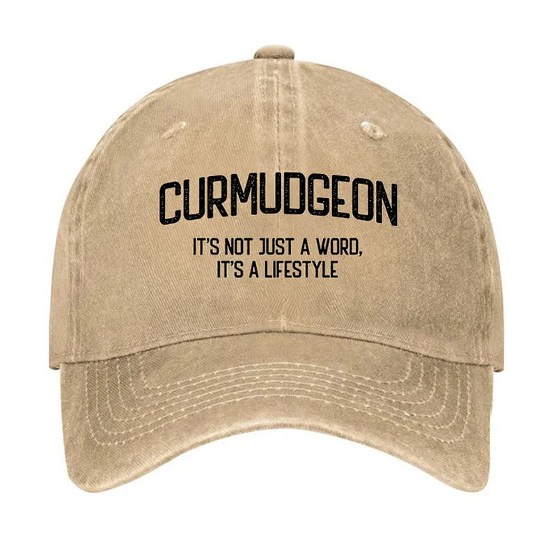 Curmudgeon è un berretto da baseball regolabile per uno stile di vita