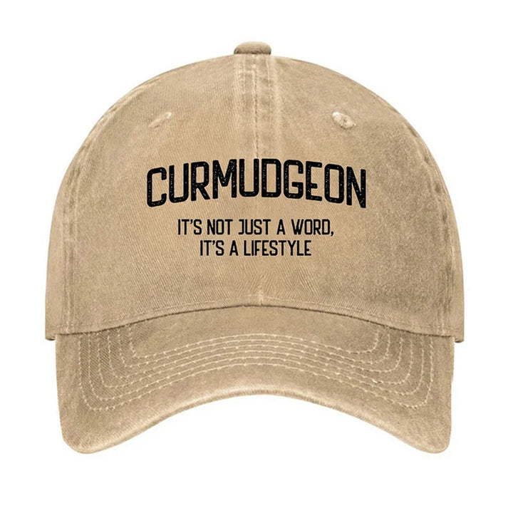 Curmudgeon è un berretto da baseball regolabile per uno stile di vita