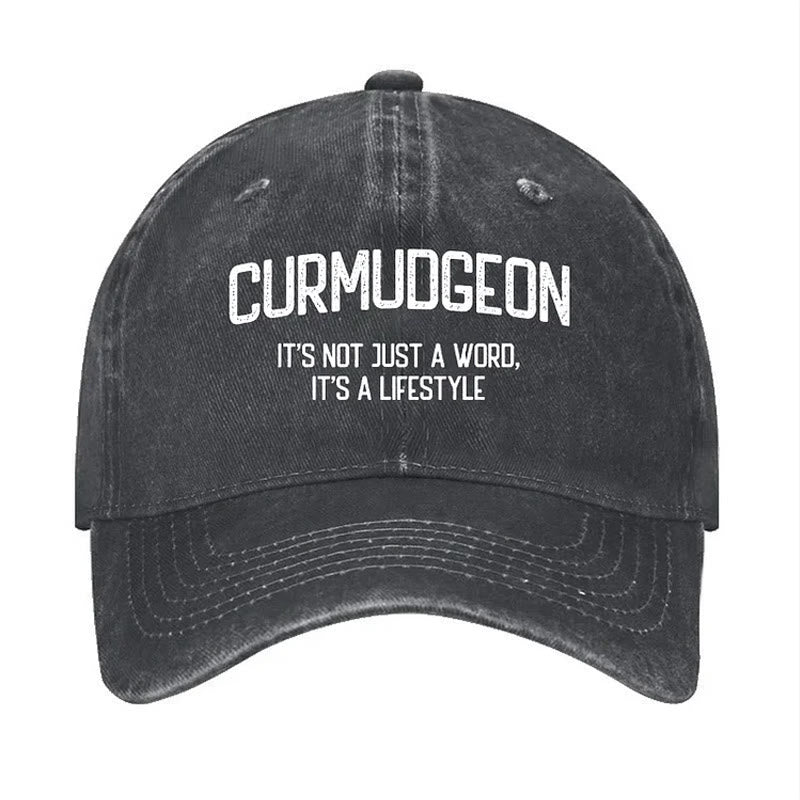 Curmudgeon è un berretto da baseball regolabile per uno stile di vita