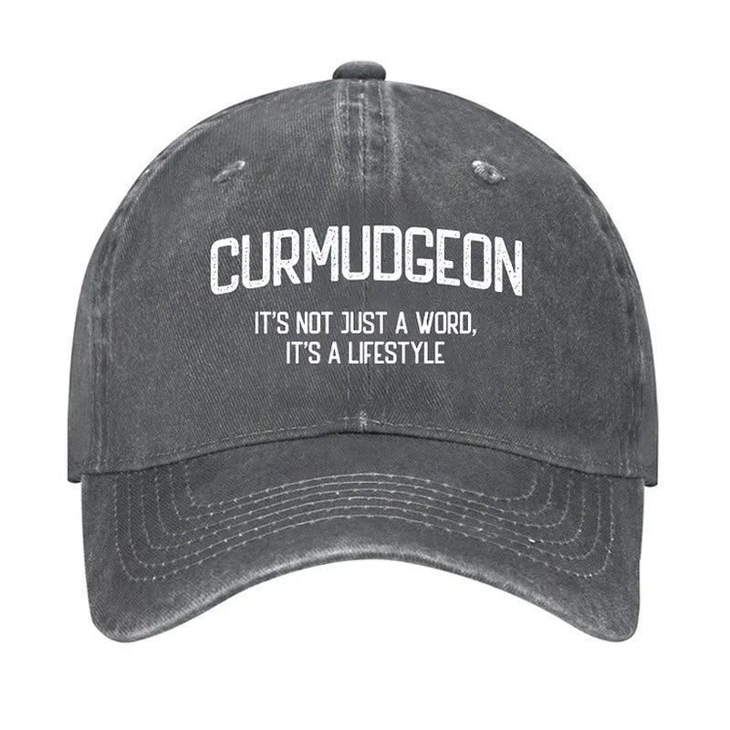Curmudgeon è un berretto da baseball regolabile per uno stile di vita