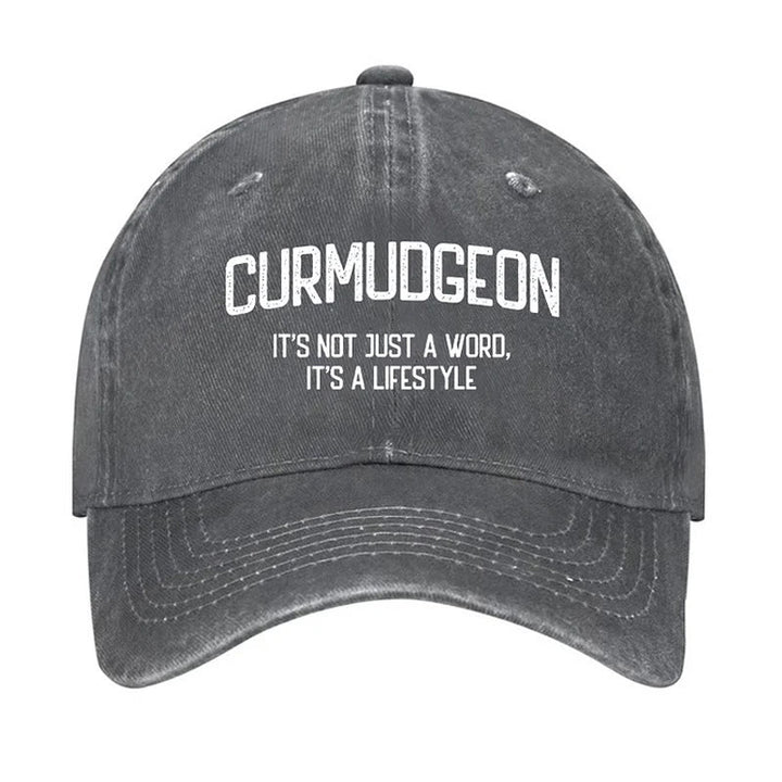 Curmudgeon è un berretto da baseball regolabile per uno stile di vita