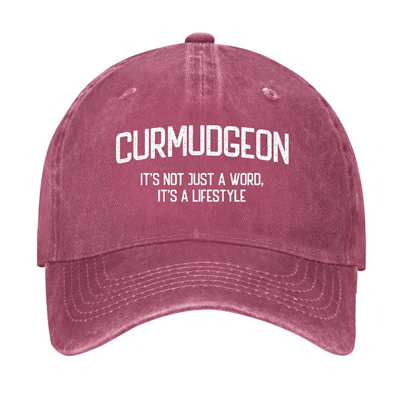 Curmudgeon è un berretto da baseball regolabile per uno stile di vita