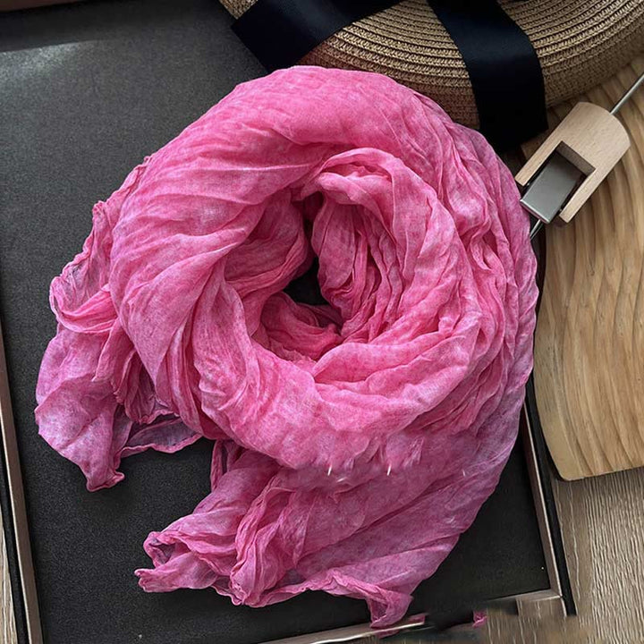 Sciarpa sottile da donna con motivo tie-dye retrò