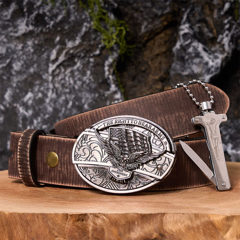Set di accendini Black Ice con fibbia per cintura fai da te con coltello nascosto Poker Ace