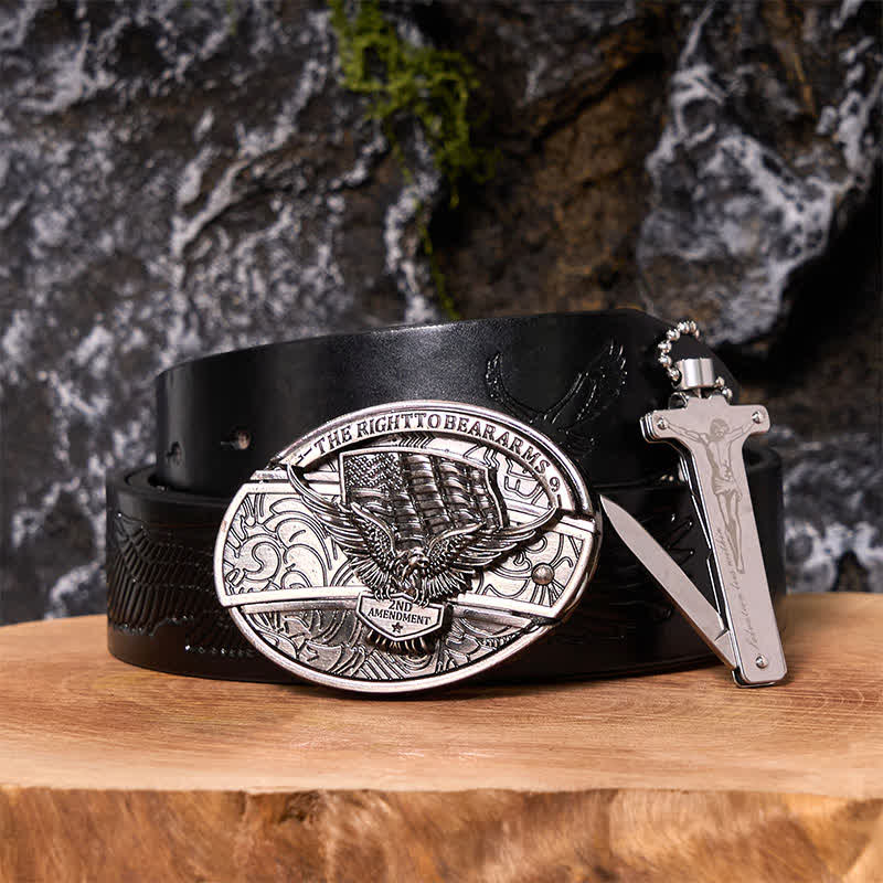 Set di accendini Black Ice con fibbia per cintura fai da te con coltello nascosto Poker Ace