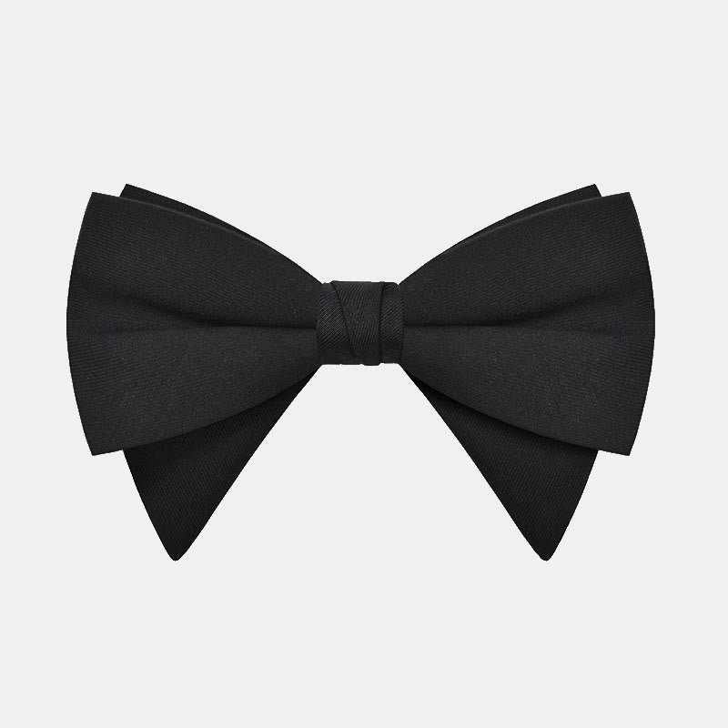 Papillon a punta oversize classico grande ed elegante da uomo - Stile n. 1 - Nero n. 1 - image 0