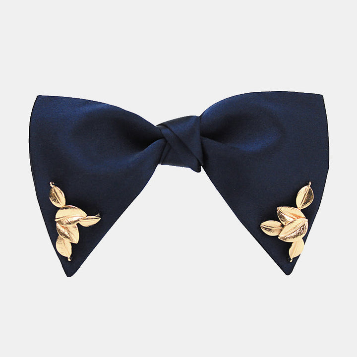 Papillon da uomo Serenity Blue Golden Leaf
