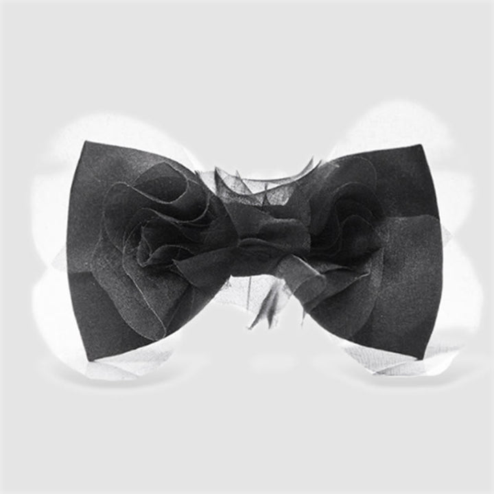 Papillon classico in organza nera da uomo Noble - Nero - image 0
