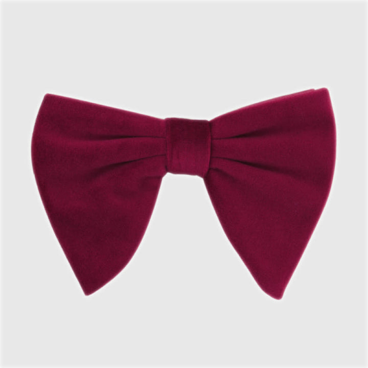Papillon cadente in velluto oversize da uomo - Marrone - image 11