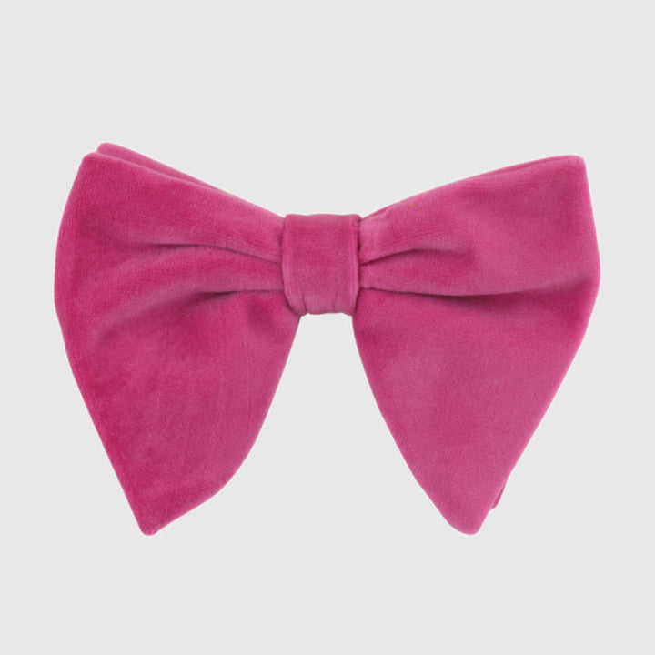 Papillon cadente in velluto oversize da uomo - Rosa scuro - image 12