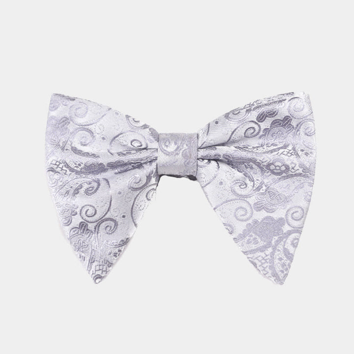 Papillon da smoking a punta oversize Paisley da uomo