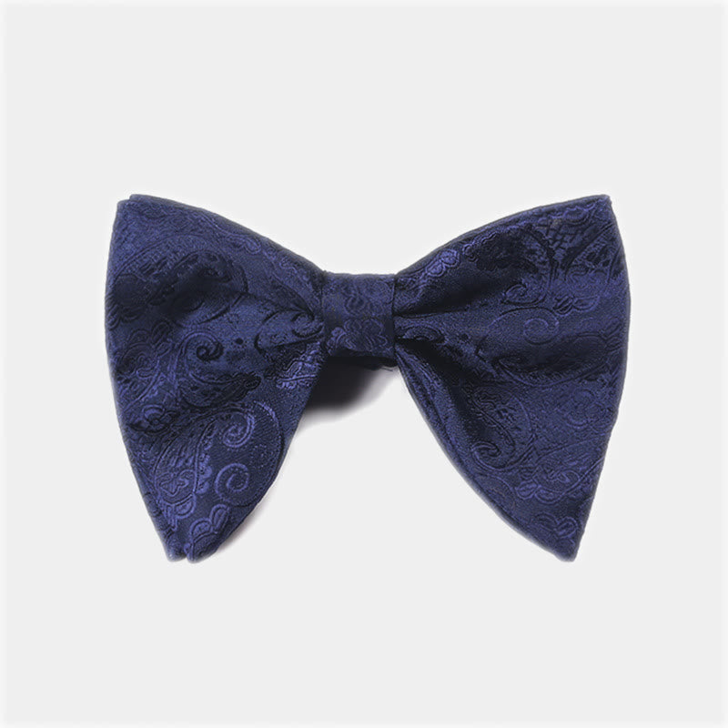 Papillon da smoking a punta oversize Paisley da uomo