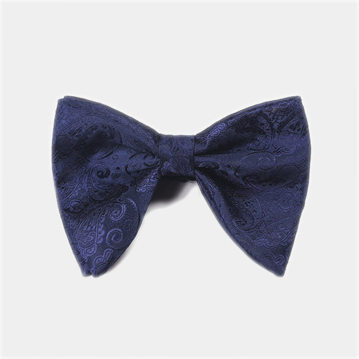 Papillon da smoking a punta oversize Paisley da uomo