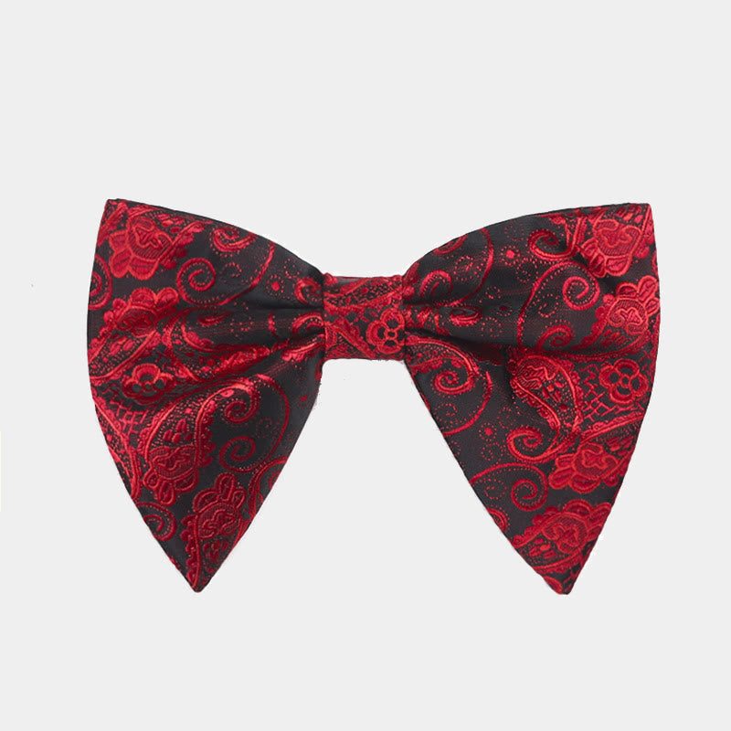 Papillon da smoking a punta oversize Paisley da uomo