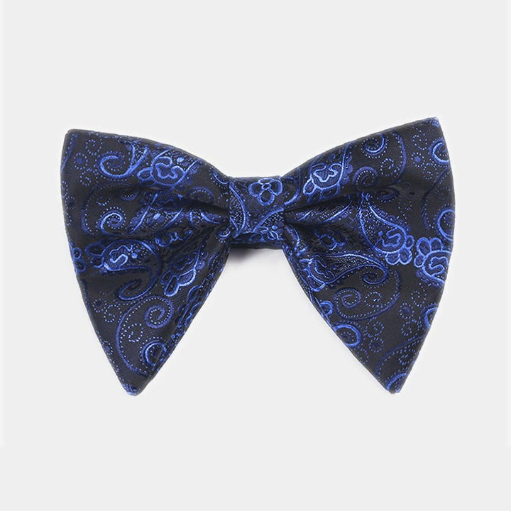 Papillon da smoking a punta oversize Paisley da uomo