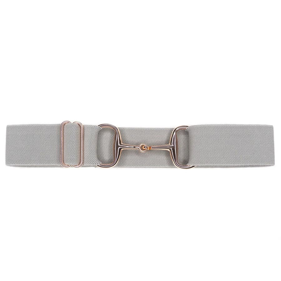 Cintura elastica equestre con fibbia a ferro di cavallo e filetto - Grigio - 34 - image 7