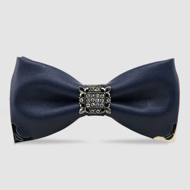 Papillon in pelle con strass di cristallo da uomo - Marina Militare - image 2