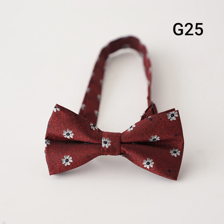 Papillon pre-annodato con cinturino regolabile e stampa floreale retrò - Stile n. 25 - image 26