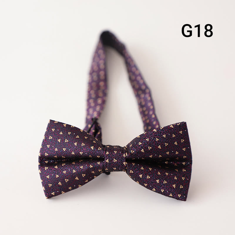 Papillon pre-annodato con cinturino regolabile e stampa floreale retrò - Stile n. 18 - image 19