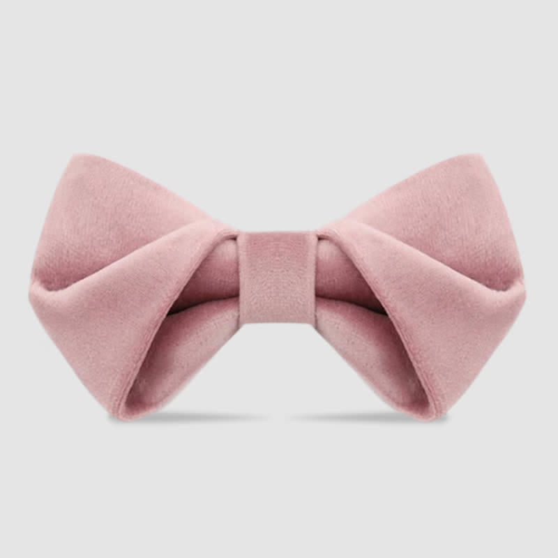 Papillon in velluto intrecciato elegante da uomo - Rosa - image 3