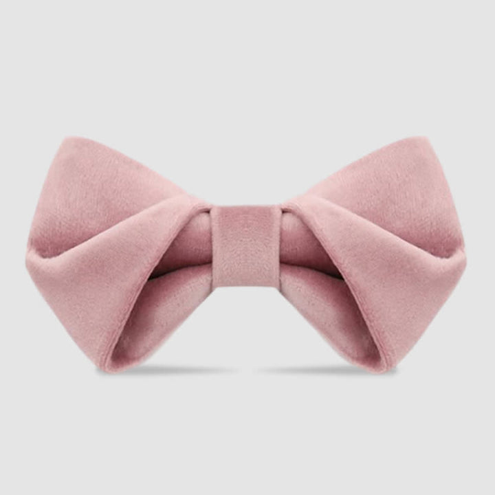 Papillon in velluto intrecciato elegante da uomo - Rosa - image 3
