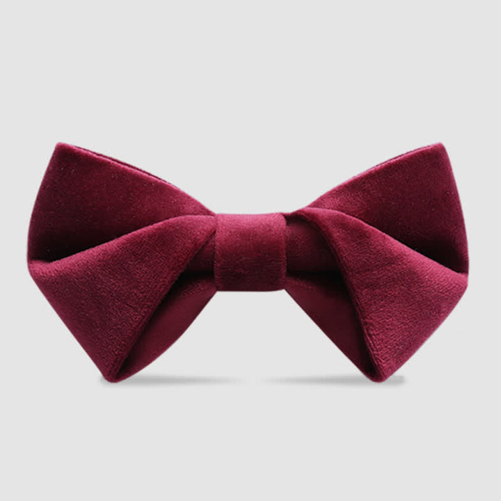 Papillon in velluto intrecciato elegante da uomo