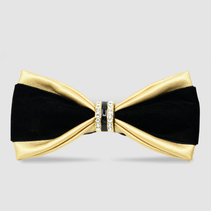 Papillon in pelle elegante e nobile da uomo - Oro - image 4